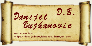 Danijel Bujkanović vizit kartica